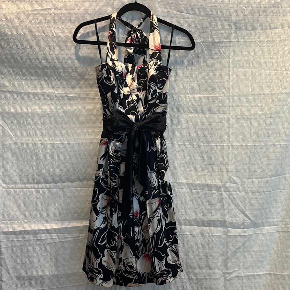 White House Black Market Halter Backless Dress